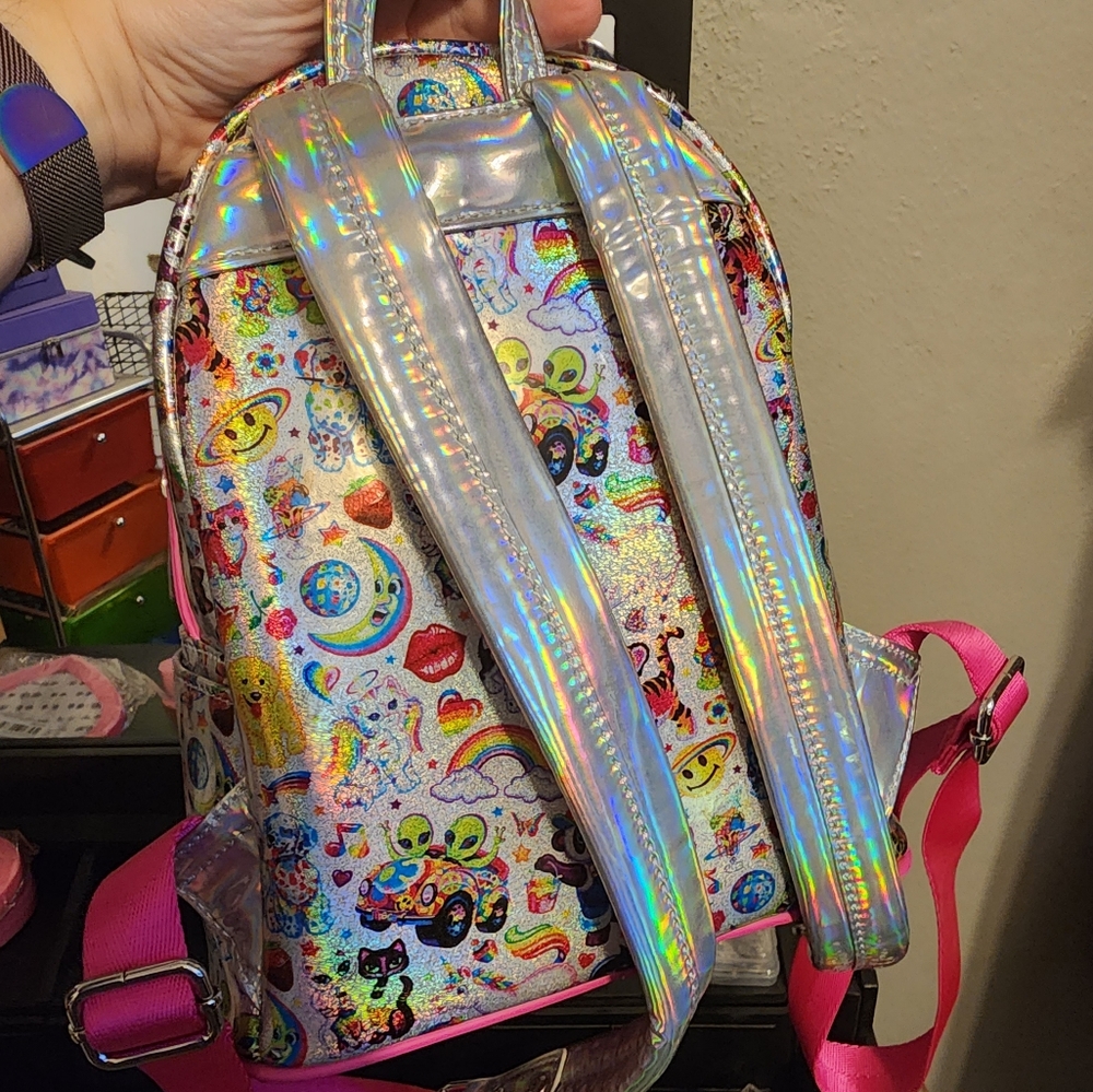 Loungefly Multicolor Backpack With Pink Accents - image 4